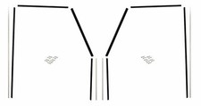 Front door window channel - 2x,
