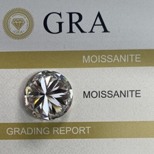 White Round D Color Diamond