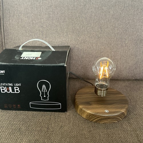 Magnetic levitating light bulb - light,