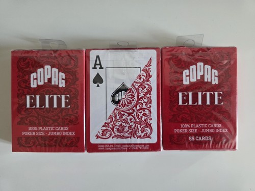 Copag elite red packs 100 - elite, 100%