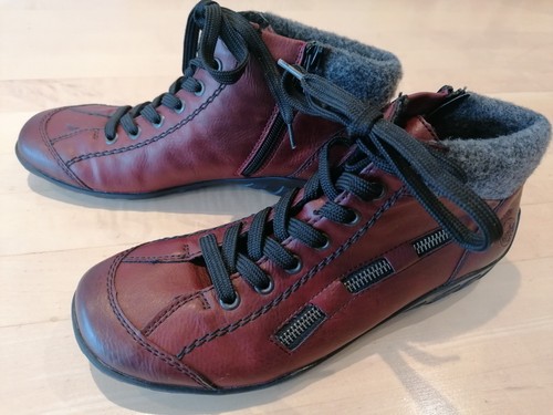 Rieker ankle boots - boots, cherry