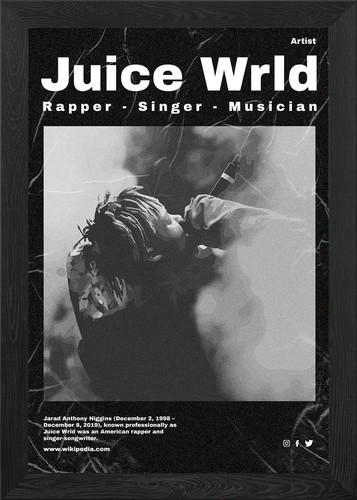 Juice wrld vintage poster - wrld,