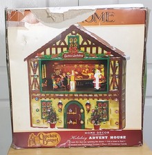 MR CHRISTMAS Musical Animated Wooden Santas Workshop Advent Calendar w Lights