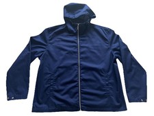 MENS BLUE EDWIN HOODED JACKET