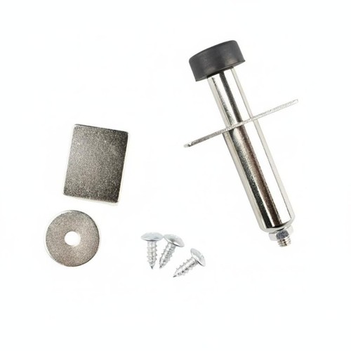 Stainless chrome door popper - door,