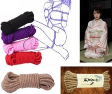 Colorful Cotton Polyester Hemp Dungeon Restraint Rope Black Red Purple Pink Rope