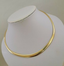 Stunning Viale Argento Yellow Gold Overlay 925 Sterling Silver 18" Necklace