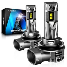 NOVSIGHT 2x H11 H8 H9 LED Headlight Bulbs Kit High Low Beam 30000LM 6500k White