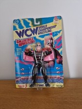 Vintage Toy Makers Wcw Sting Wresting Figure On Card Not Galoob