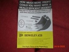 OLD BERKELEY JCB BUCKET LEAFLET