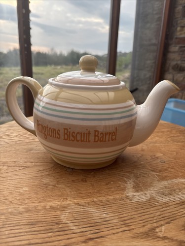 Ringtons biscuit barrel teapot - biscuit,