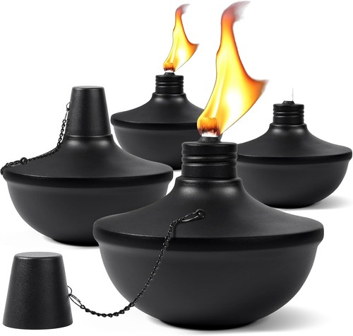Metal tabletop torches 24oz - metal,