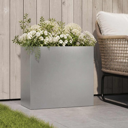 Vidaxl garden planter silver - garden,