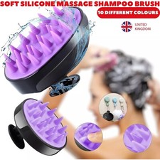 Silicone Soft Head Scrubber Scalp Massager Shampoo Brush Hair Wash Comb BPA UK ✅