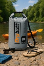 Drybutt Waterproof 20L Litre Dry Bag Kayak Canoe Wild Camp Hike Surf GREY DRYBAG