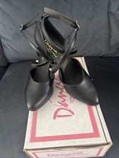 Black PU Dancia Tango Shoes