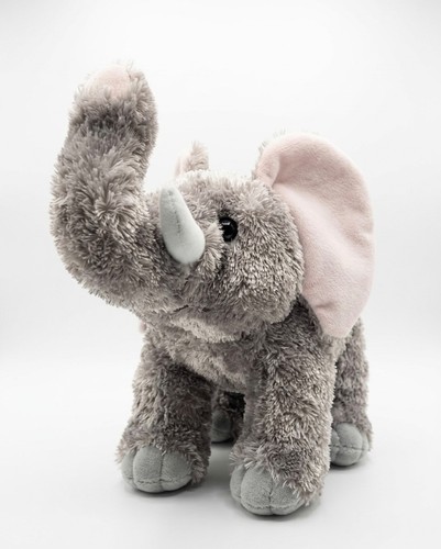Grey elephant plush stuffed - grey,