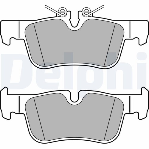 Delphi brake pads rear - pads,