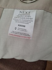 Huge Beige Curtains Faux Suede