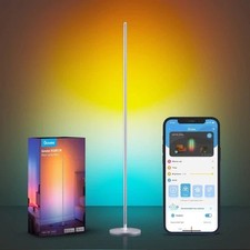 Govee RGBICW Smart Floor Lamp Basic Wifi App Control (Silver) H6076.