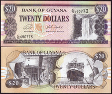 GUYANA 20 DOLLARS (P30g) N. D