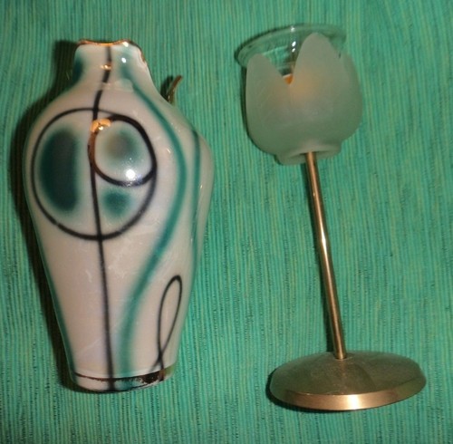 Italian vase hand painted - &, a
