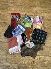 Job Lot Ladies 8 x Gorgeous Vintage Scarves Polyester Various Colours