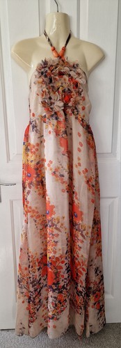 Floral chiffon maxi dress