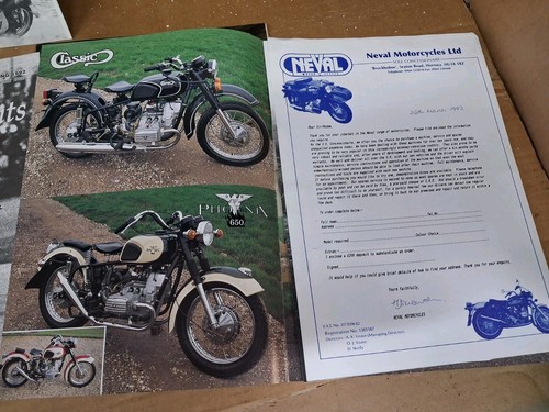 Classic motorcycle paperwork - classic,