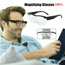 250% Magnifier Glasses With Led Light Magnifying Glasses Loupes Reading Sewing-