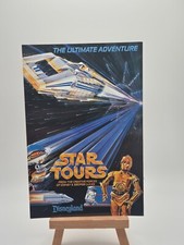 Disneyland STAR TOURS Opening Postcard for STAR WARS Attraction, 1986