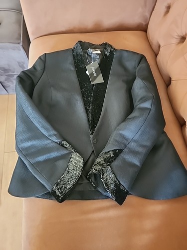 Women coat black - black, size