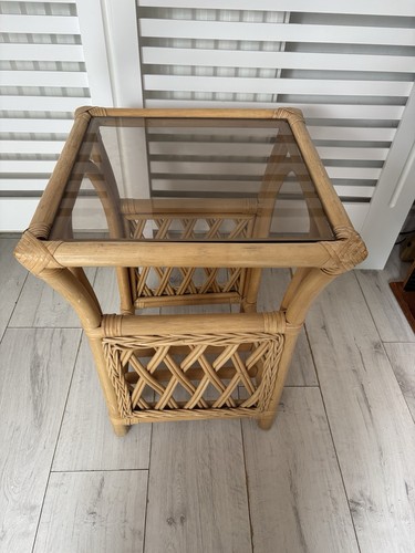 Vintage bamboo smoked - vintage, glass
