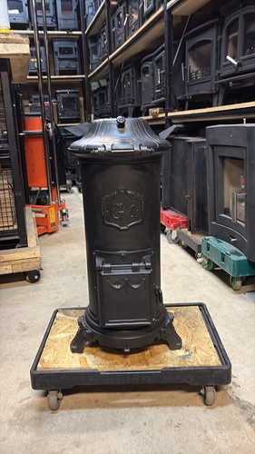 Vintage cast iron log - cast, burner