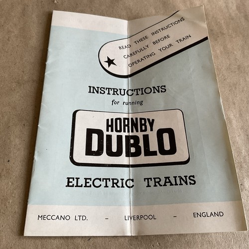 Hornby dublo instructions - hornby,