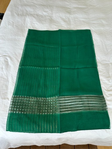 Emerald green sheer scarf - sheer,