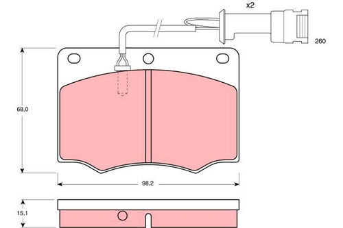 Brake pad set - set,,