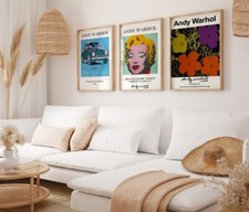 Andy Warhol Set of 3 Unframed