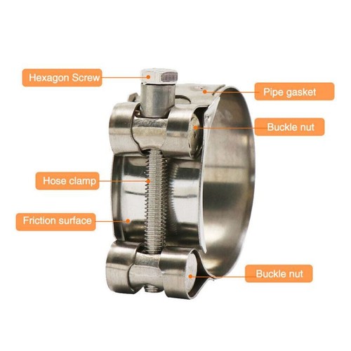 Bolt exhaust clamp hose - t-bolt,