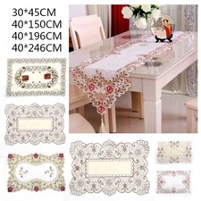 Embroidery Floral Lace Table