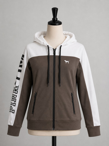 Victoria secret pink zip up - secret,