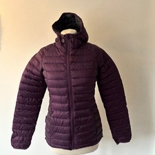 Mountain Warehouse Extreme Down Puffer Jacket Size 8 Purple Hooded Coat Winter