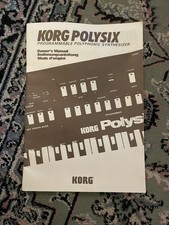 Original Korg Polysix Manual