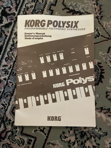 Original korg polysix manual - polysix,
