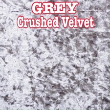 grey crushed velvet fabric