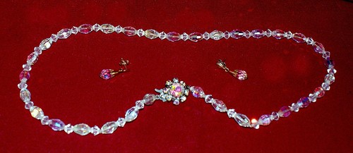 Swarovski necklace earrings - swarovski, &
