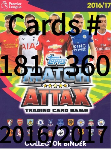 Base match attax 2016 2017 - base,