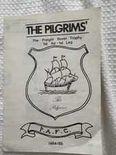 Plymouth Argyle Programme v Bournemouth - Freight Rover Trophy 1984/85 Season