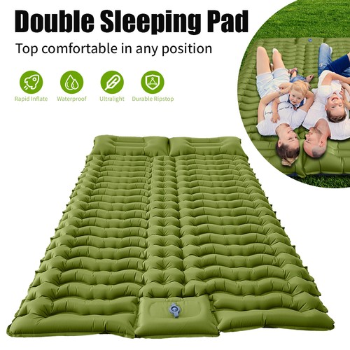 Inflatable double camping mat - double,