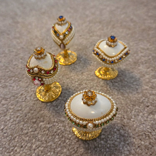Set mini hinged ornate - 4,